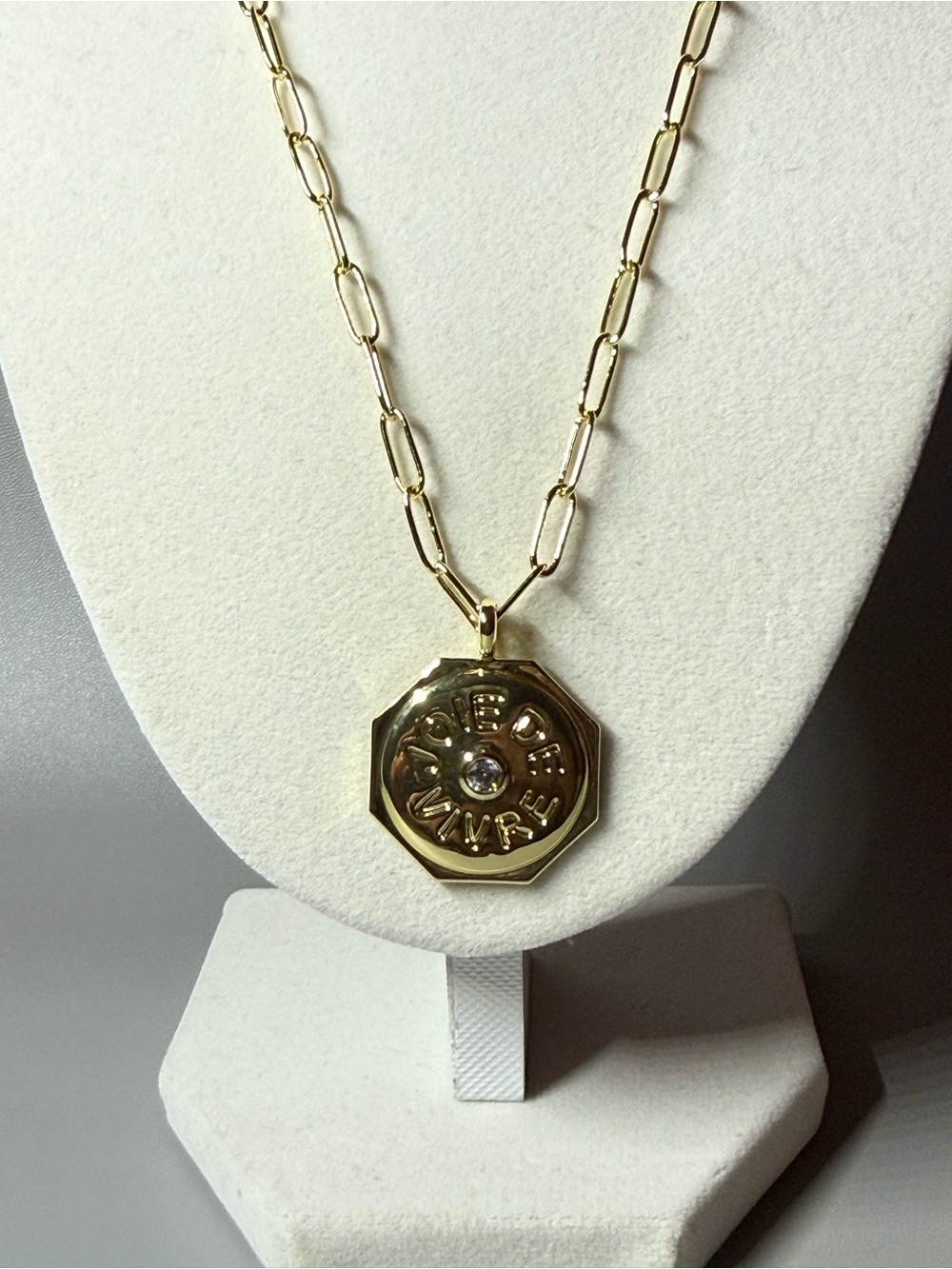 Uncommon James Gold Octagon Medallion Pendant Necklace - Picture 3 of 5